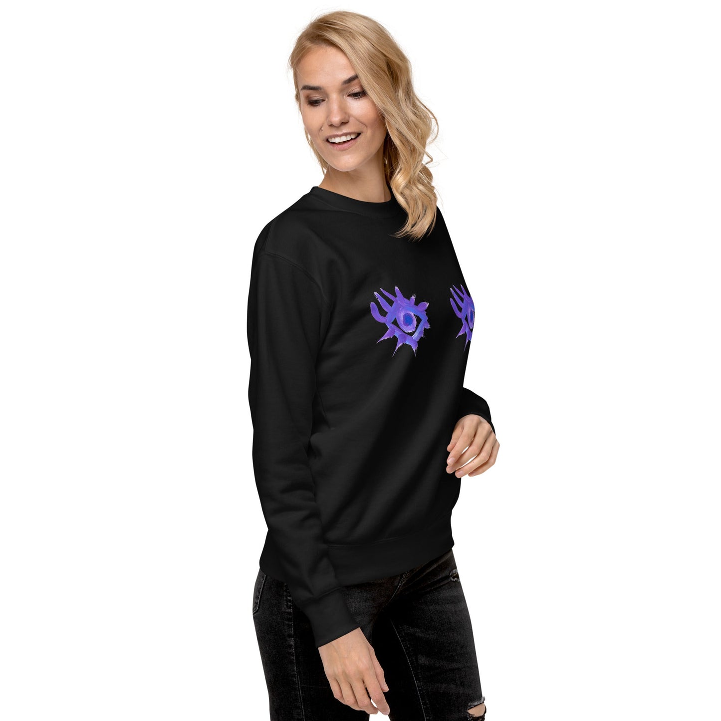 Regarde - moi dans les yeux - Sweatshirt premium unisexe - Jiel - artiste