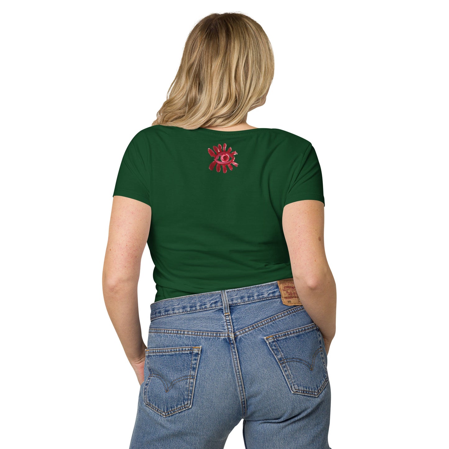 T-shirt éco - responsable femme - Jiel blanc - Jiel - artiste