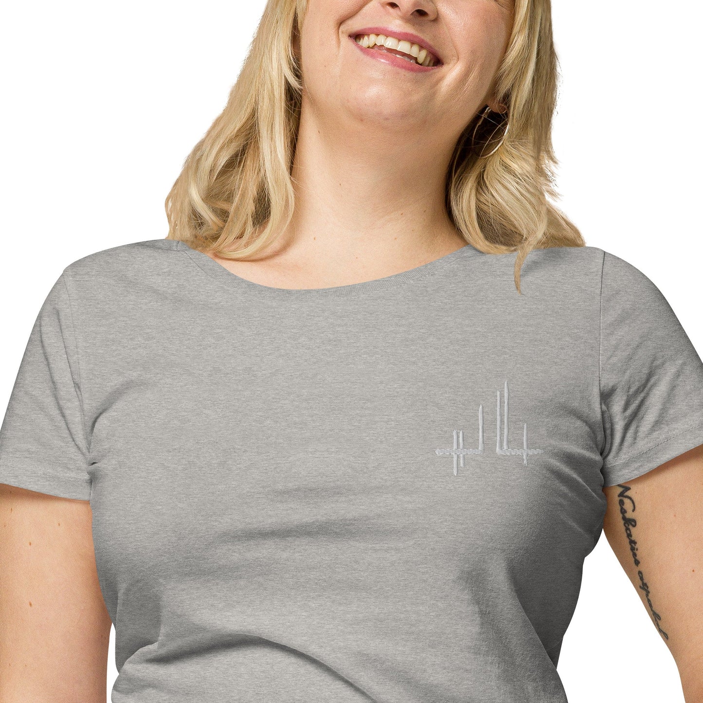 T-shirt éco - responsable femme - Jiel blanc - Jiel - artiste