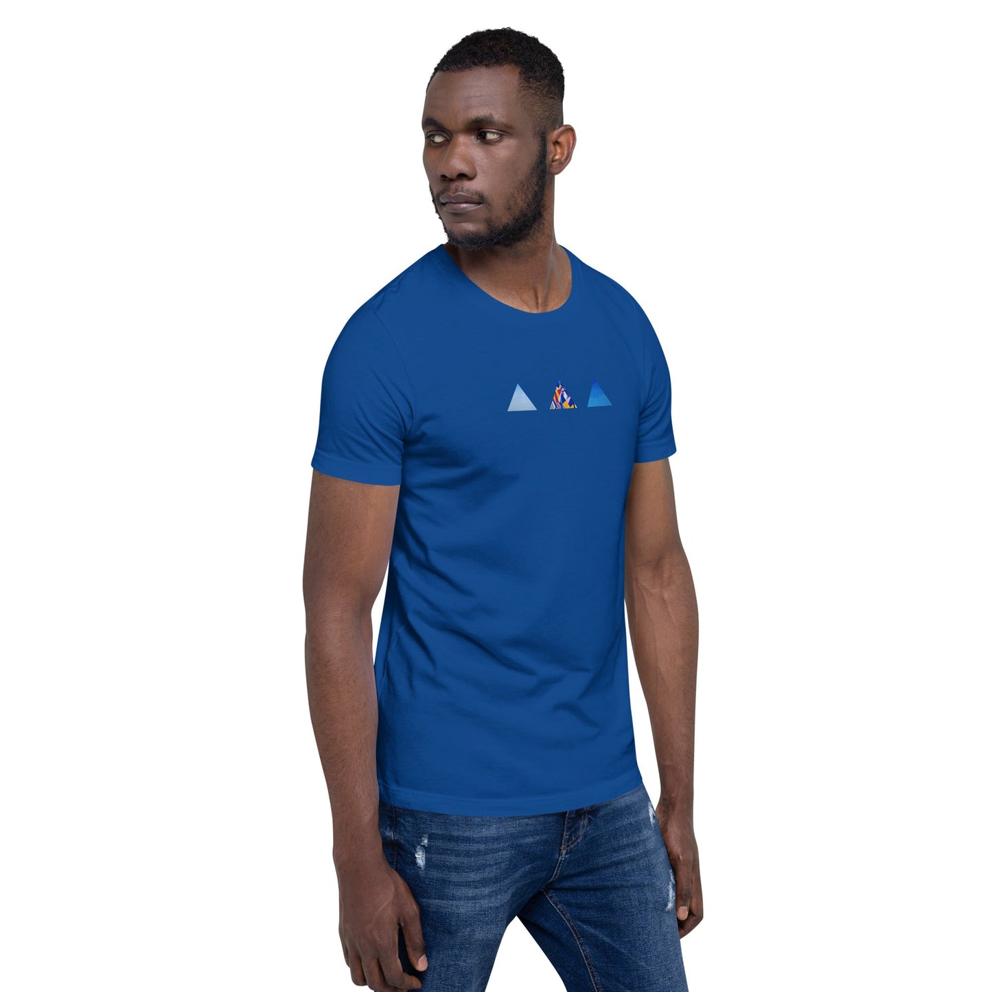T-shirt unisexe - découpes triangles - Jiel - artiste