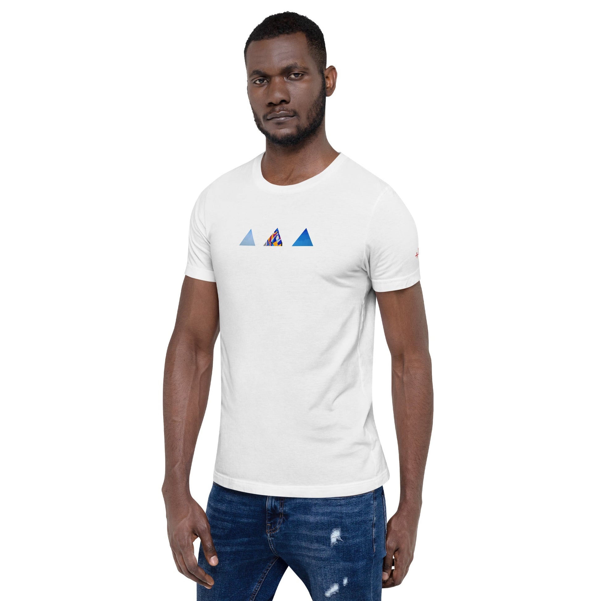 T-shirt unisexe - découpes triangles - Jiel - artiste