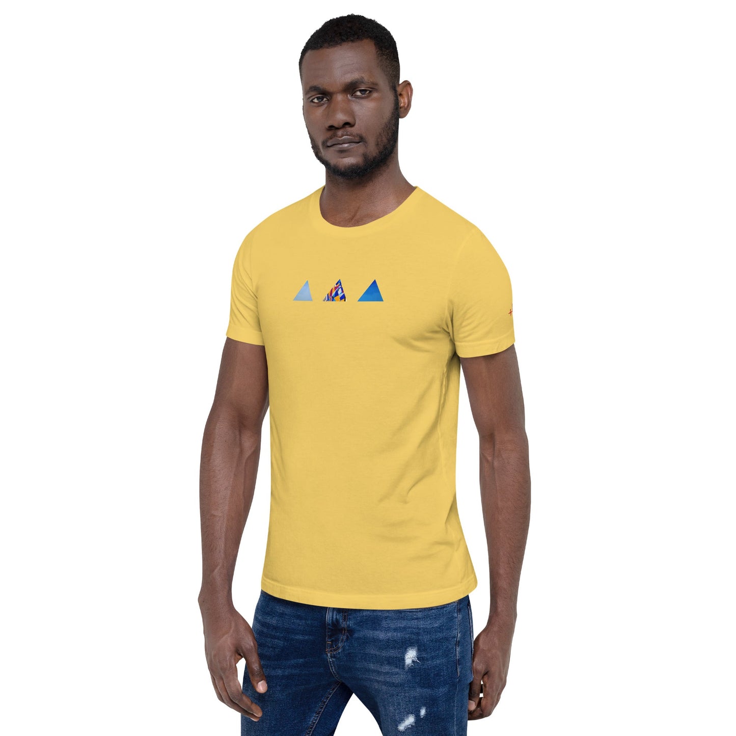 T-shirt unisexe - découpes triangles - Jiel - artiste