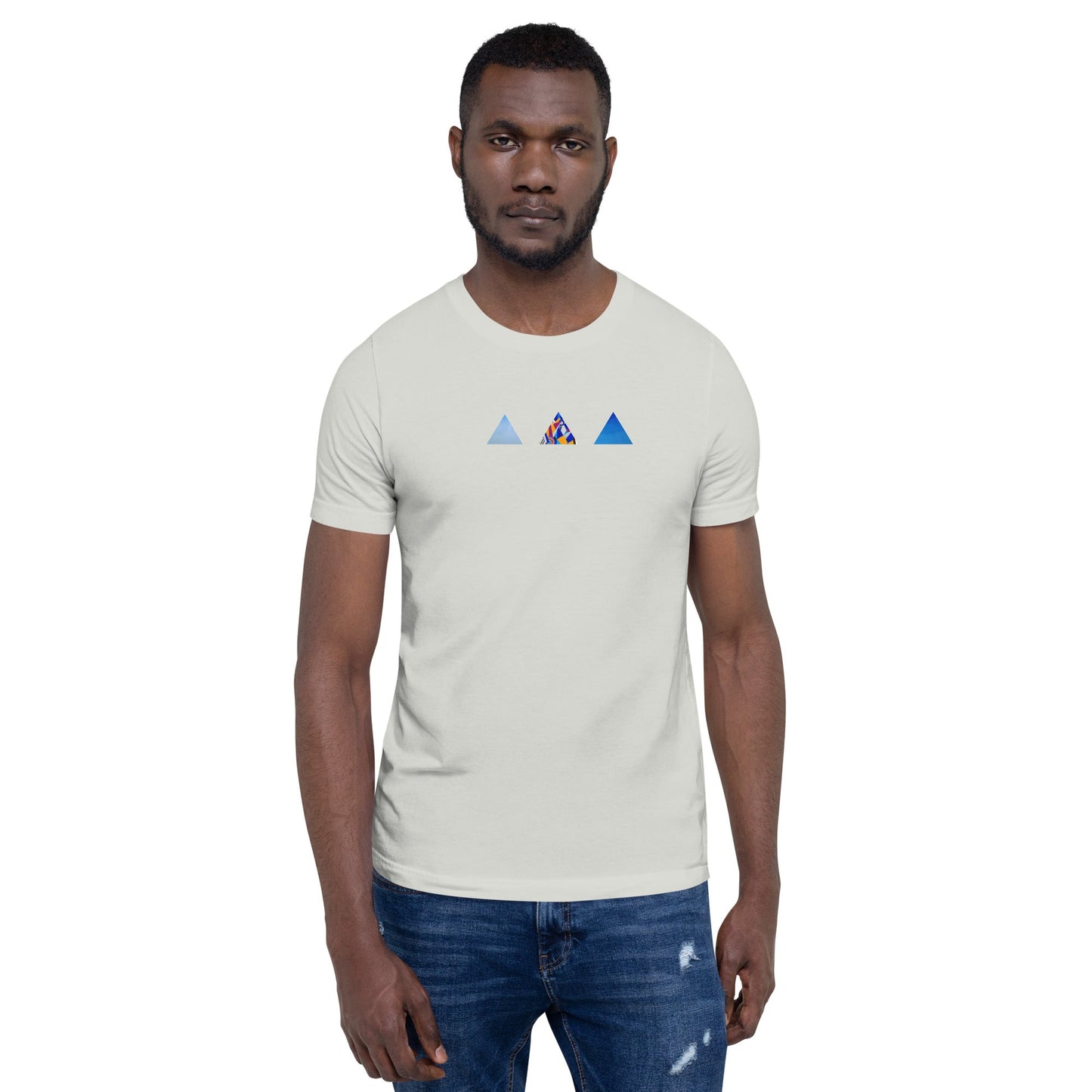 T-shirt unisexe - découpes triangles - Jiel - artiste