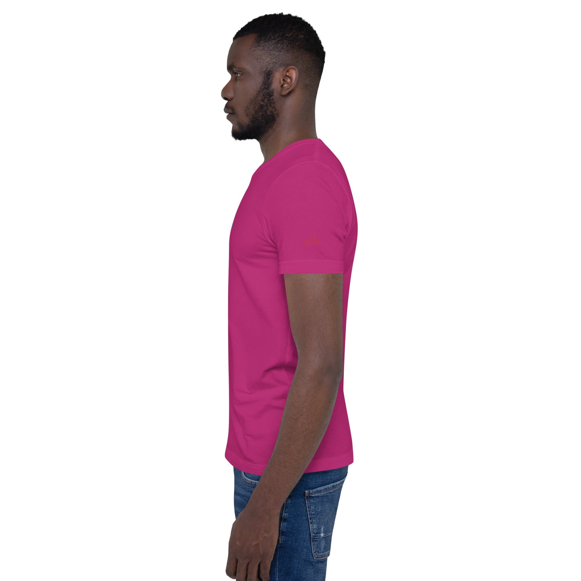 T-shirt unisexe - découpes triangles - Jiel - artiste
