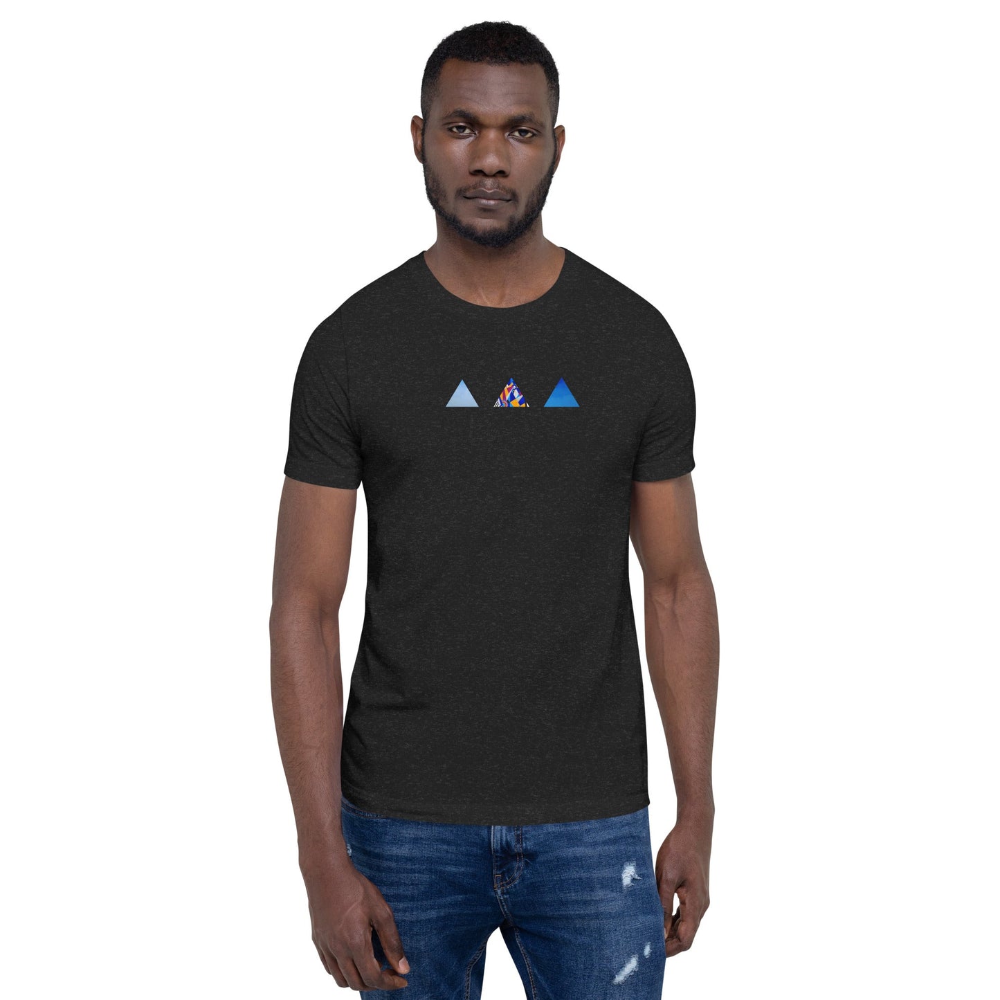 T-shirt unisexe - découpes triangles - Jiel - artiste