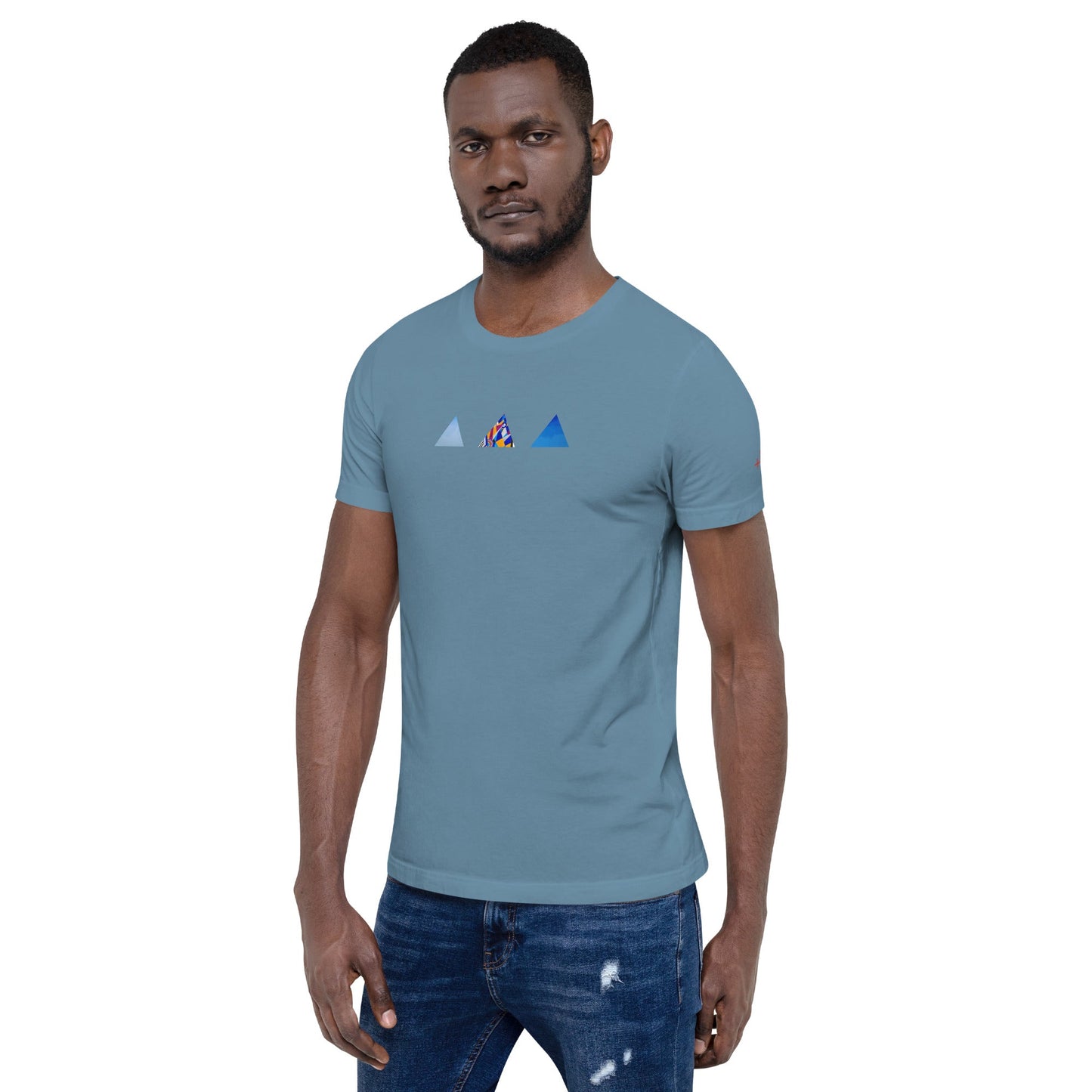 T-shirt unisexe - découpes triangles - Jiel - artiste