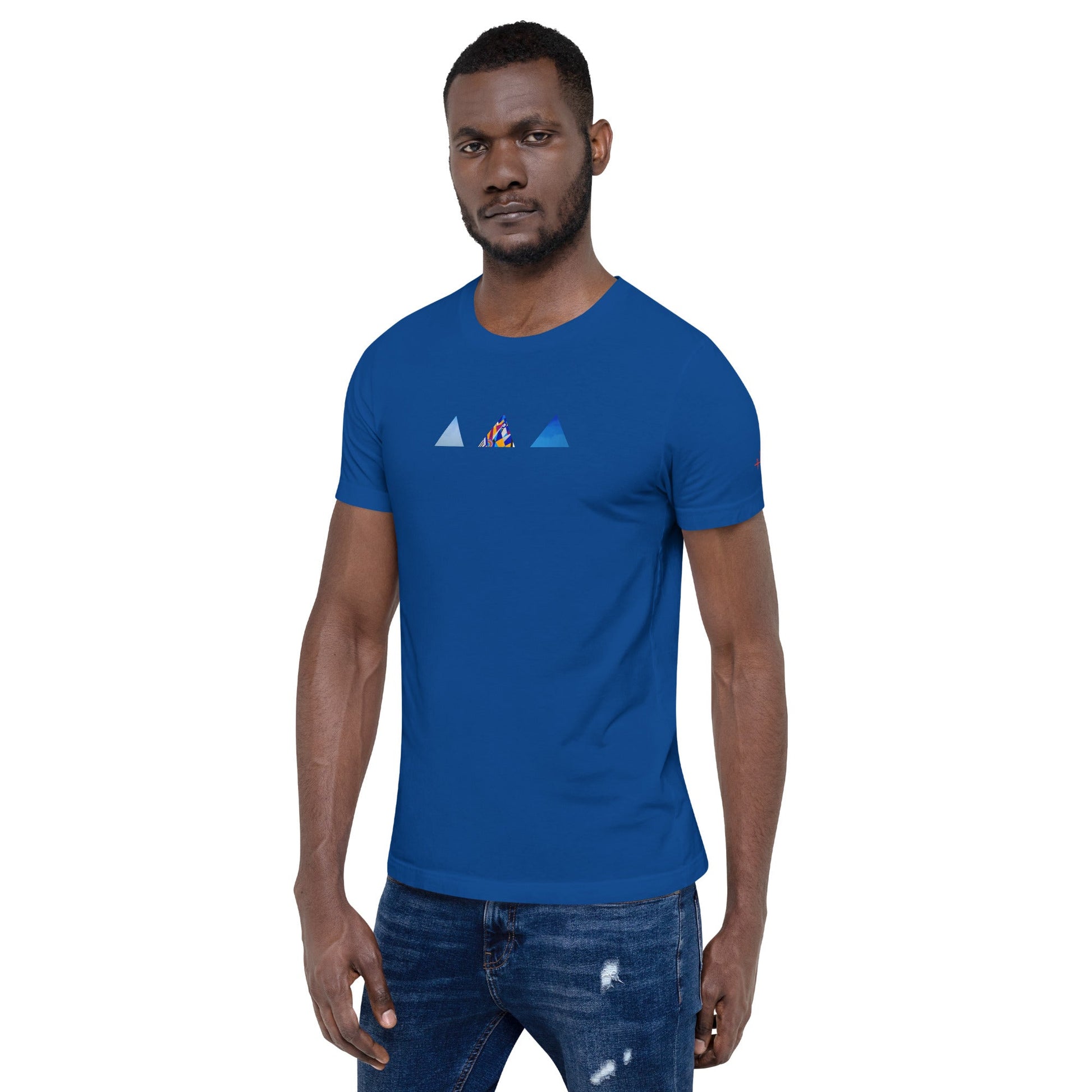 T-shirt unisexe - découpes triangles - Jiel - artiste