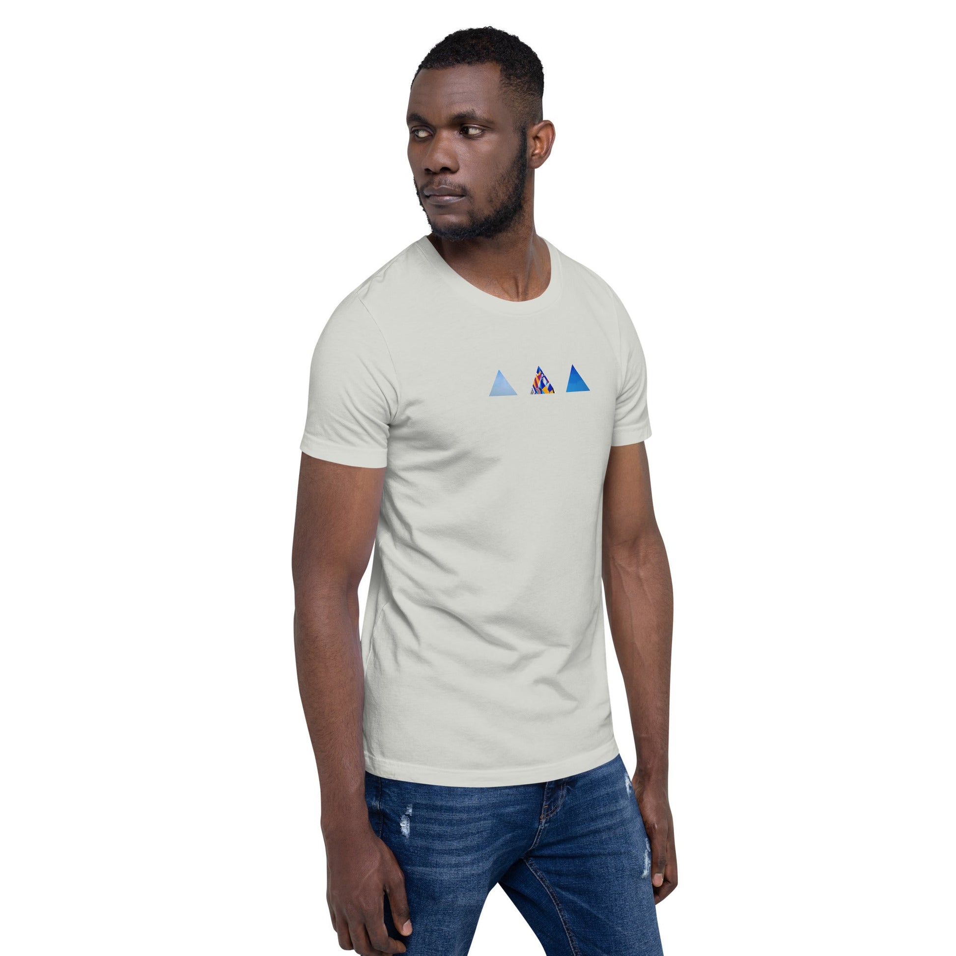 T-shirt unisexe - découpes triangles - Jiel - artiste