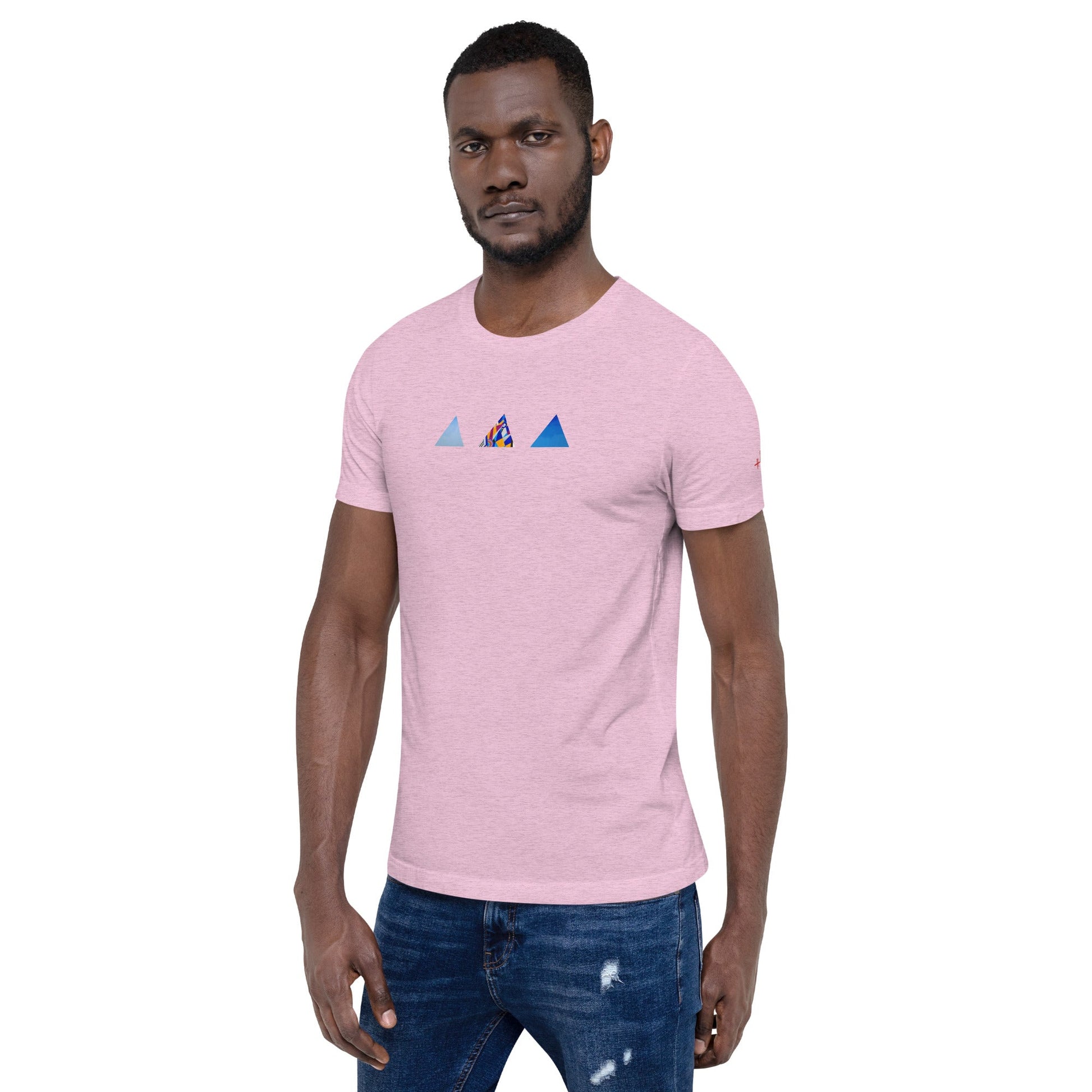 T-shirt unisexe - découpes triangles - Jiel - artiste