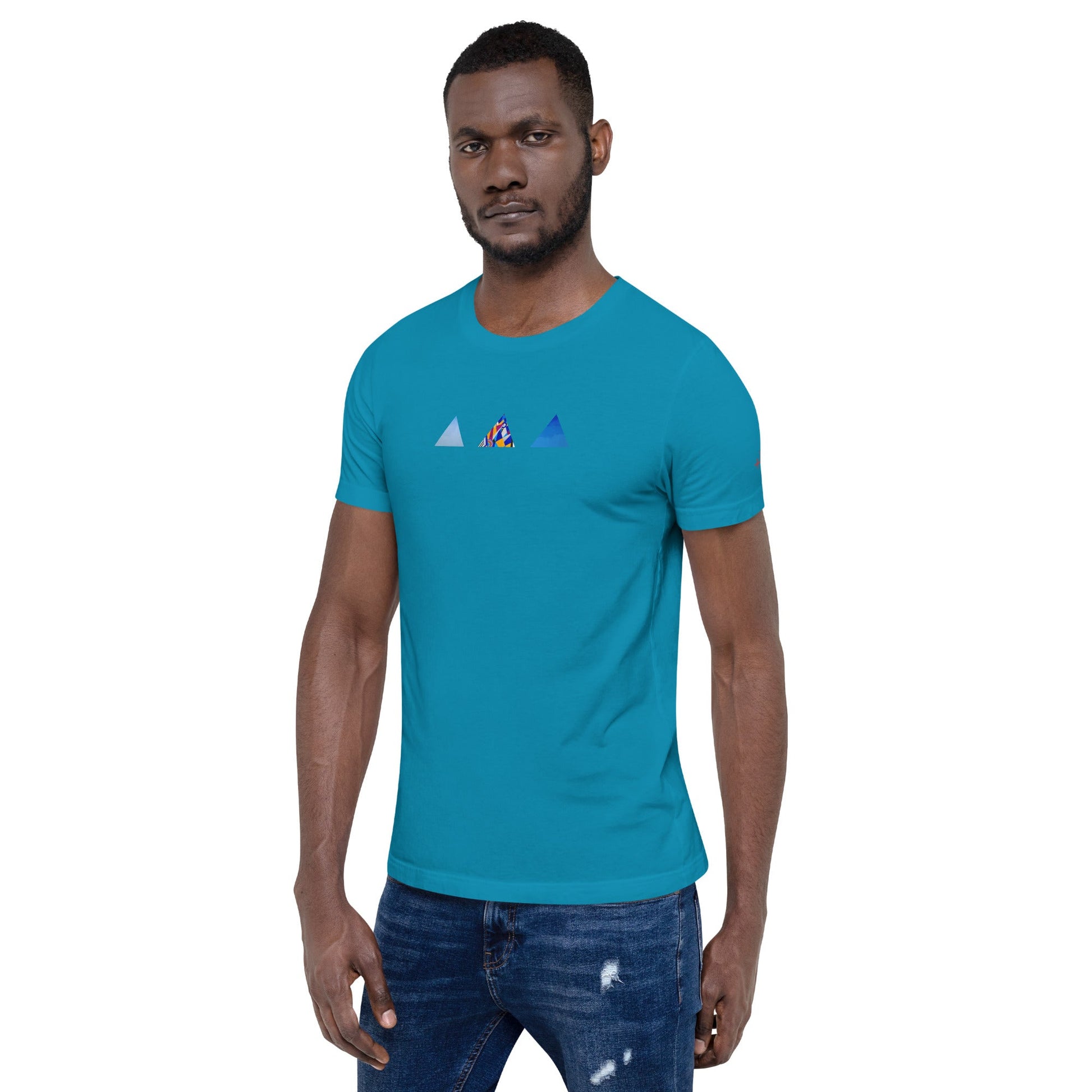 T-shirt unisexe - découpes triangles - Jiel - artiste