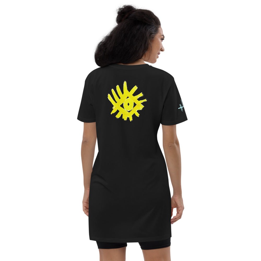 Eyes 1 - Robe t-shirt en coton bio - Jiel - artiste